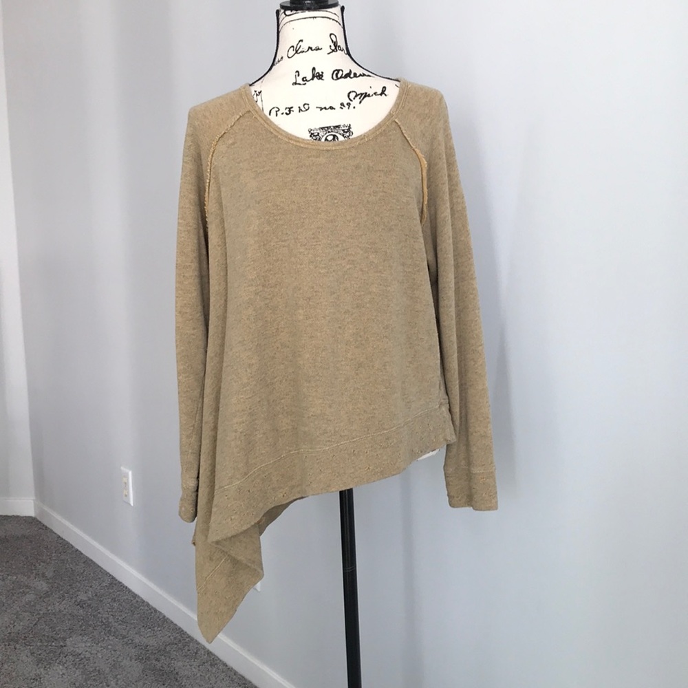 Free People Asymmetrical Gold,Sweatshirt Pullover